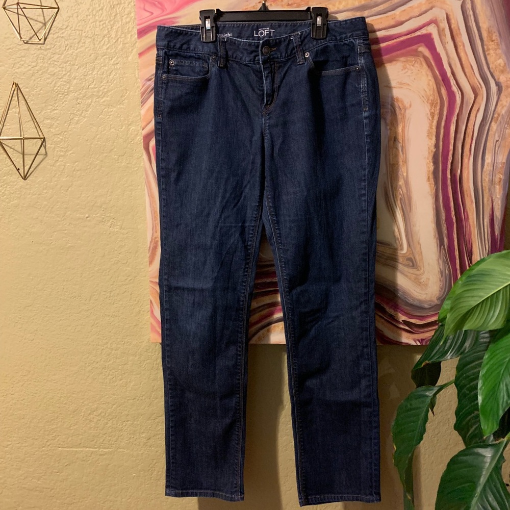 Loft sz 10 / 30 curvy straight jeans